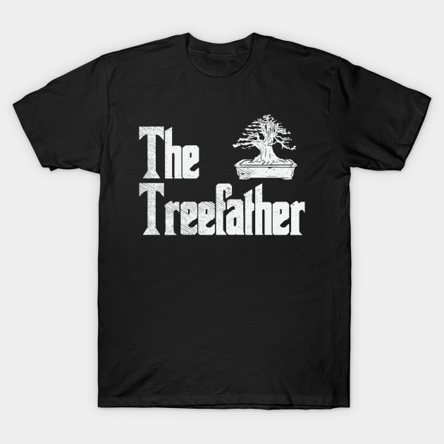 Bonsai Gardener Gift, The Treefather T-Shirt by maxdax